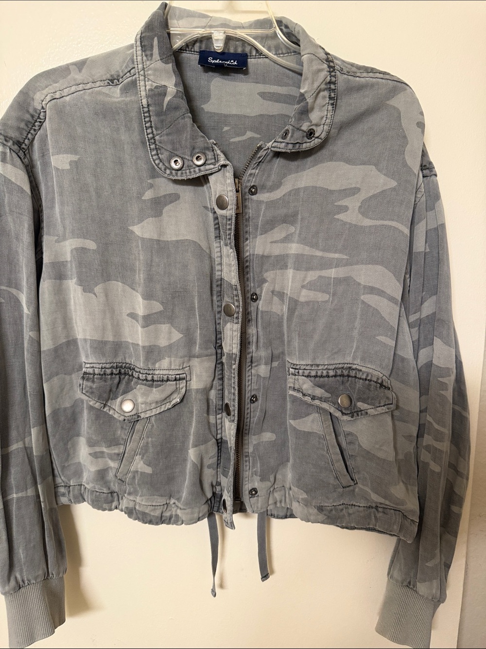 Splendid Gray Camo Utility Jacket - Women's